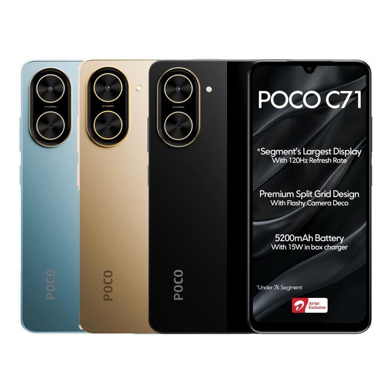 POCO C71 4GB RAM 128GB ROM SIMフリー　7台セット Xiaomi POCO C71 スマートフォン 4GB+128GB グローバル版 Poco